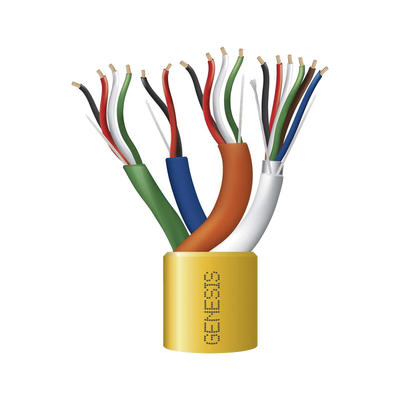 [2196-1002] Carrete de Cable de 305 Metros (1000 Pies) / Color Amarillo / Compuesto por  6 x 22 AWG blindado, 4 x 18 AWG, 4 x 22 AWG, y 2 x 22 AWG / Para Aplicaciones en Control de Acceso