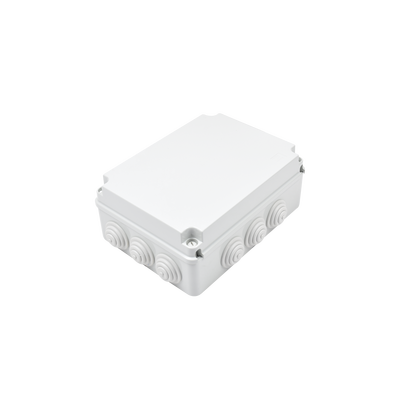 [GW-44-009] Caja Estanca de PVC Para Derivación y Conexión, 12 Entradas, Tapa Atornillada, 300x220x120 mm  (Área interna), Uso Exterior IP55, Material que no Propaga el Fuego y Libre de Hálogenos