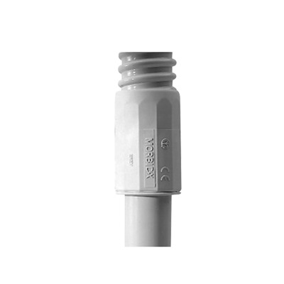 [DX-43-425] Conector (Racor) de tubería rígida a tubería flexible , PVC Auto-Extinguible, 25 mm, IP65