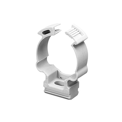 [GW-50-608] Soporte de collar (Abrazadera), PVC Auto-extinguible, cerrado para tubería de 32 mm