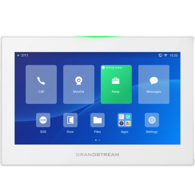 [GSC-3574] Estación de Intercomunicación SIP con Wi-Fi 6, Bluetooth y Control Total para Agendamiento de Salas y Edificios Inteligentes (Color Blanco)