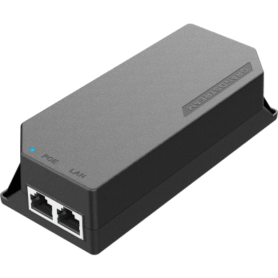 [GS-POE-15W-MG] PoE Injector Grandstream 15W MultiGigabit / Compatible con IEEE 802.3af / 1x 2.5Gbps RJ45 LAN IN / 1x 2.5Gbps RJ45 LAN OUT con PoE 15.5W / 100~240VAC / 54VDC / Plug-and-Play / FCC, CE, RCM, IC