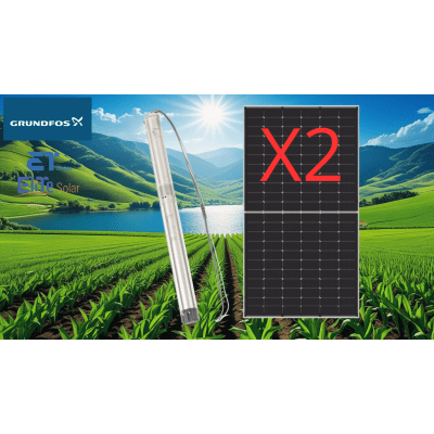 [KIT-5SQF8-610W-B] Kit De Bombeo Solar/ Bomba 035Kw / Módulos Solares 610w
