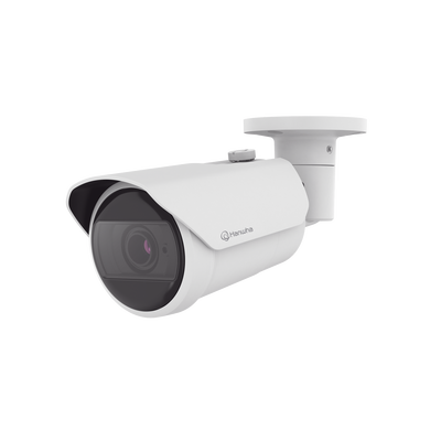 [QNO-C8083R] Cámara IP Tipo Bala Antivandálica 5 Megapíxel / Lente Varifocal 3.2 - 10mm / IR 30M / WDR 120db / IP66 / H.265 & WiseStream / Inteligencia Artificial Deteccion de Personas y vehiculos