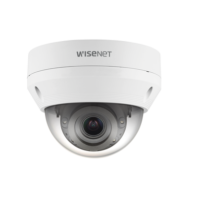 [QNV-8080R] Cámara IP Tipo Domo Antivandálica 5 Megapíxel / Lente motorizado 3.2 - 10mm / IR 30M / WDR 120db /Exterior IP66 / H.265 & WiseStream