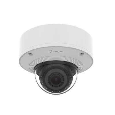 [PNV-A6081R-E2T] Cámara Domo 2MP Solid EDGE / Wisenet WAVE embebido / Antivandalica / Lente Motorizado de 4.38  A 9.33mm / P-Iris / WDR 120dB / 2TB SSD / IP66, IP67, IK10+, NEMA4X, IP6K9K 