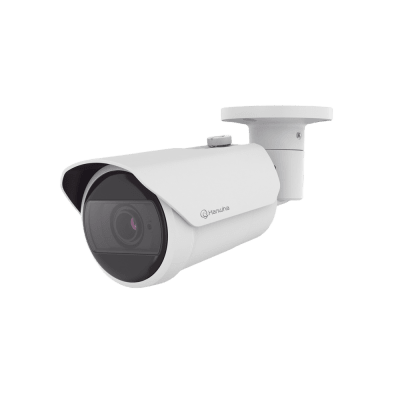 [QNO-C6083R] Cámara IP Tipo Bala Antivandálica 2 Megapíxel /Lente Motorizado 3.2 a 10mm / IR 40M / WDR 120db / Exterior IP66 / H.265 & WiseStream