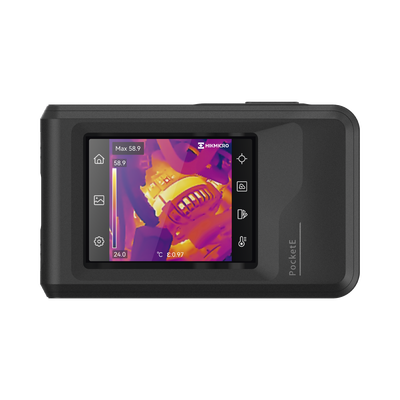 [HM-TP40-1AQF/W-POCKETE] POCKET-E - Cámara Termográfica Portátil Lente Térmico 1.35 mm (96 x 96) pixeles / Lente Optico (640 × 480) / WiFi / IP54 / Memoria interna 4 Gb / Hasta 4 Horas de Funcionamiento Continuo