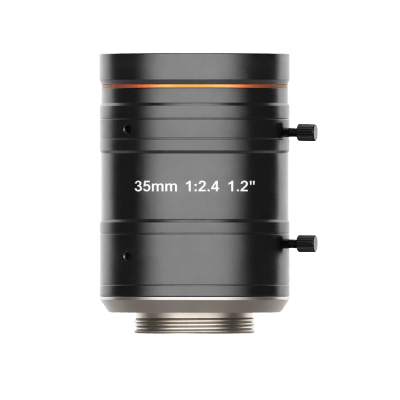 [MVL-KF3524M-25MP] Lente FA para Machine Vision / 25 Megapíxeles / Distancia Focal 35 mm F2.4 / Montura C / Imagen Ø19.3 mm (1.2") / Distorsión 0.02% / Amplio Rango de Distancia de Trabajo / Compatible con Visible e Infrarrojo Cercano