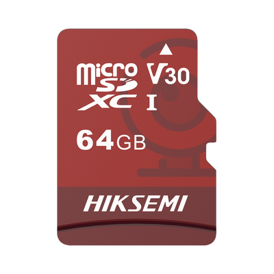 [HS-TF-E1/64G] Memoria microSD / Clase 10 de 64GB / Especializada Para Videovigilancia (Uso 24/7) / Compatibles con cámaras HIKVISION y Otras Marcas / 95 MB/s Lectura / 40 MB/s Escritura