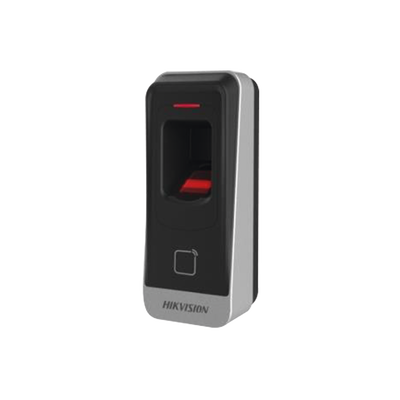 [DS-K1201A-MF] Lector esclavo MIFARE IP65 / Huella Digital / Lector de Tarjetas de Proximidad MiFare / RS-485 / Interior y Exterior / Requiere Panel de Control de Acceso Serie DS-K26 y DS-K27