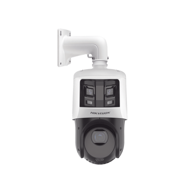 [DS-2SE4C425MWG-E/26(F0)] [TandemVu] PTZ IP 4 Megapixel con Cámara Panoramica 6 Megapixel / 25X Zoom / 100 mts IR / IP66  / WDR / PoE+ / Entrada-Salida de Audio y Alarma / Ultra Baja Iluminación / Micro SD