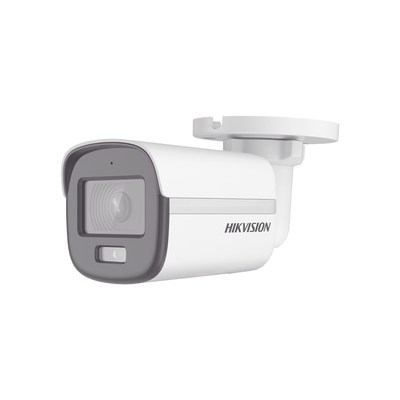 [DS-2CE10DF0T-F] [ColorVu] Bala TURBOHD 2 Megapixel (1080p) / Imagen a Color 24/7 / Lente 2.8 mm / METAL / Luz Blanca 20 mts / Exterior IP67 / TVI-AHD-CVI-CVBS / dWDR