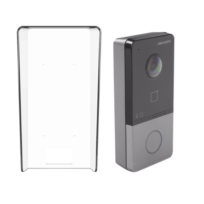[DS-KV6113-PE1(C)/K] Kit Videoportero IP + Carcasa protectora 2 Megapixel  / PoE Estandar / IP65  / Apertura desde Hik-connect / Soporta 1 Departamento y Hasta 6 Monitores / Soporta Tarjetas Mifare / 1 Salida Relay