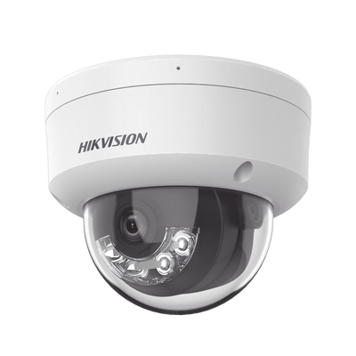 [DS-2CD2143G2-LIS2U] [Dual Light + 2 Micrófonos Integrados] Domo IP 4 Megapixel / Lente 2.8 mm / 30 mts Luz Blanca + 30 mts IR / ACUSENSE / Exterior IP67 / IK10 / WDR 120 dB / PoE / ONVIF / Micro SD / Metal / ACUSEARCH