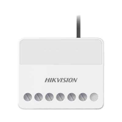 [DS-PM1-O1L-WB] (AX PRO) Relevador Inalámbrico / 1 Entrada de Alarma 24/7 / 1 Salida de Relevador 0 a 36 Vcc (Max. 5 A)