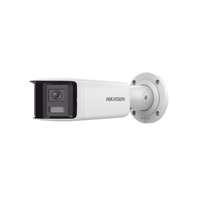 [DS-2CD2T46G2P-ISU/SL(C)] [FlexVu] [PROTECCIÓN ACTIVA] Bala IP 4 Megapixel / 2 Lentes de Lente 2.8 mm (Imagen Panorámica 180°) / 40 mts IR / Exterior IP67 / Luz Intermitente y Alerta de Audio / Audio Bidireccional / ACUSENSE / WDR 120 dB / Micro SD