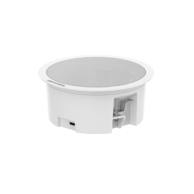 [DS-QAZ1203G1-BE] Bocina (Altavoz IP) Con Bluetooth | Montaje en Plafón | 3 Watts | PoE+ | Entrada de alarma | Soporta Bocinas secundarias |  Voceo en tiempo real | Calendarización de audios | Síntesis de Voz (TTS)