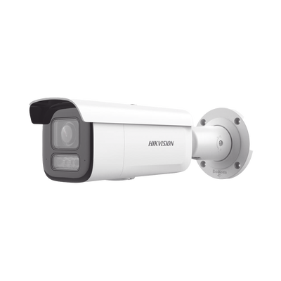 [DS-2CD2643G2-LIZS2U] [Dual Light + 2 Micrófonos Integrados] Bala IP 4 Megapixel / Lente Mot. 2.8 a 12 mm / 60 mts Luz Blanca + 60 mts IR / ACUSENSE / Exterior IP67 / IK10 / WDR 120 dB / PoE+ / ONVIF / Alarmas I/O / Micro SD / Metal / ACUSEARCH