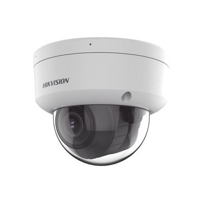 [DS-2CD2783G2-LIZS2U] [Dual Light + 2 Micrófonos Integrados] Domo IP 8 MP (3840×2160) / Lente Mot. 2.8-12 mm / Smart IR + Blanco (40 m) / ACUSENSE / Exterior IP67 / IK10 / WDR 120 dB / PoE 802.3af / ONVIF / Alarmas I/O / Micro SD / Metal / ACUSEARCH