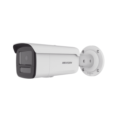 [DS-2CD2T43G2-4LI2U/28] [Dual Light + 2 Micrófonos Integrados] Bala IP 4 Megapixel / Lente 2.8 mm / 80 mts IR + 80 mts Luz Blanca / ACUSENSE / Exterior IP67 / IK10 / WDR 120 dB / PoE / Micro SD  / ACUSEARCH