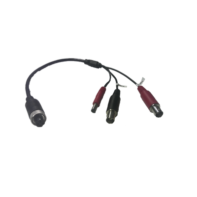 [DS-MP2130/BNC] Cable Adaptador Tipo Aviación a BNC para Cámaras en DVR Móvil HIKVISION / 30 cm de Largo