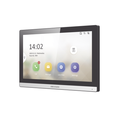 [DS-KH6350-WTE1] Monitor IP WiFi Touch Screen 7" Bisel DELGADO para Videoportero IP / Vídeo en Vivo / PoE Estándar / Apertura Remota / Llamada Entre Monitores / Audio bidireccional / Borde slim