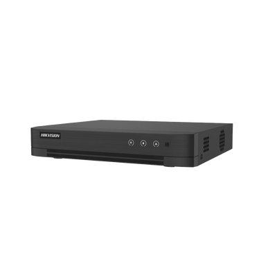 [DS-7208HGHI-M1/T] [Audio Bidireccional] DVR 8 Canales TurboHD + 2 Canales IP / 2 Megapixel (1080p) Lite / Acusense Lite (Evita Falsas Alarmas) / Audio por Coaxitron / 1 Bahia de Disco Duro / H.265+ / Salida de Vídeo Full HD