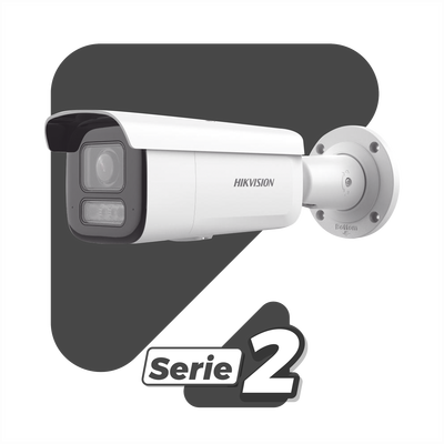 [DS-2CD2623G2-LIZS2U] [Dual Light + 2 Micrófonos Integrados] Bala IP 2 Megapixel / Lente Mot. 2.8 a 12 mm / 60 mts Luz Blanca + 60 mts IR / ACUSENSE / Exterior IP67 / IK10 / WDR 120 dB / PoE+  / Alarmas I/O / Micro SD / Metal / IK10 / ACUSEARCH