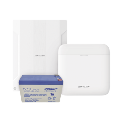 [DSPWA48KS/EXP] (AXPRO) KIT  de alarma AX PRO conversión de zonas cableadas a inalámbricas / Incluye: 1 Hub IP, Wifi y 3G/4G con Batería de respaldo/ 1 Expansor de 16 zonas cableadas / 1 Batería de respaldo 12Vcc a 7 Amp/ Compatible con Hik-Co
