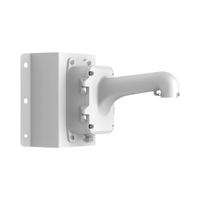 [DS-1604ZJ-BOX-CORNER] Montaje de Esquina con Caja de Conexión para Domos PTZ epcom y HIKVISION / Fabricado con Aleación de Aluminio y Acero