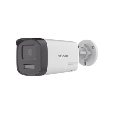 [DS-2CE17K0T-LTS] [Audio Bidireccional + Dual Light + ColorVu] Bala TURBOHD 3K  (5 Megapixel) / Lente 3.6 mm / 40 mts IR EXIR + 40 mts Luz Blanca / Micrófono y Bocina Integrado / Exterior IP67 / dWDR