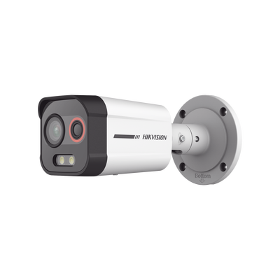 [DS-2TD2608-1/QA/FP] Cámara Bala IP Térmica y Óptica Biespectral para prevenir incendios/ Detección de fuego / Medición de Temperatura / Resolución Óptica 4 MP ColorVu / Resolución Térmica 96 x 72 / Compatible con