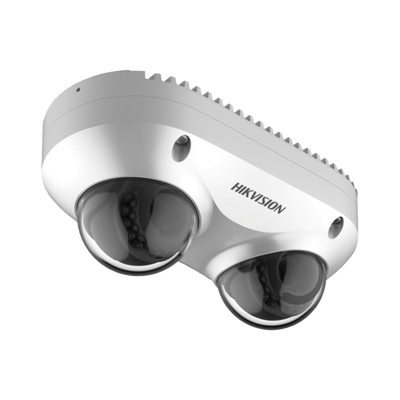 [DS-2CD6D42G0-IS] PanoVu Series / Lente Dual de 4 Megapixel / 2 Lentes Fijos de 2.8 mm / Recomendado para Pasillos o Esquinas / IP67 / IK10 / PoE / WDR 120 dB / 10 mts IR / Entrada y Salida de Audio y Alarma / MicroSD