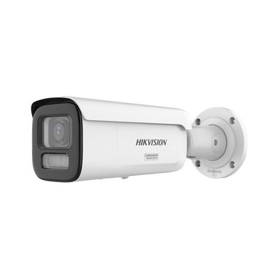 [DS-2CD2687G3T-LIZSY] [Dual Light + ColorVu 3.0 + HikAI] Bala IP 8 Megapixel / Lente Mot. 2.8 a 12 mm / 60 mts IR + Luz Blanca / Exterior IP67 / WDR 130 dB / ACUSENSE 3.0 / Metal / NEMA 4X / ACUSEARCH