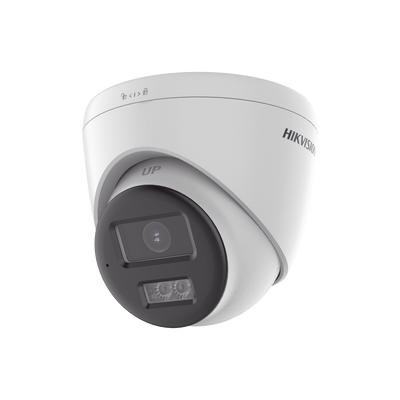 [DS-2CE78U0T-LXTS] [Audio Bidireccional + Sirena & Estrobo + Dual Light + ColorVu] Turret TURBOHD 4K (8 Megapixel)  / Lente 2.8 mm / 40 mts IR EXIR + 40 mts Luz Blanca / Sirena / Micrófono y Bocina Integrado / Exterior IP67 / dWDR