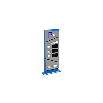 [DS-TVB200(3MODULE)] Pantalla Principal de Guía de Estacionamiento / 3 Módulos / Mensaje de Bienvenida / Uso con Aplicación de Guía de Estacionamiento