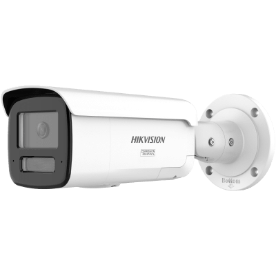 [DS-2CD2T47G3-LIS2UY/SRB] [Dual Light + ColorVu 3.0 + HikAI] Bala IP 4 Megapixel / Lente 4 mm / 60 mts IR + Luz Blanca / Exterior IP67 / Estrobo Azul y Rojo / WDR 130 dB / ACUSENSE 3.0 / Metal / NEMA 4X / ACUSEARCH