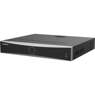 [DS-7716NXI-K4(E)] [Acusearch] NVR 12 Megapixel (4K) / 16 canales IP / AcuSense (Evita Falsas Alarmas) / Reconocimiento Facial /  4 Bahías de Disco Duro /  HDMI en 4K / Alarmas I/O