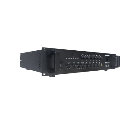 [DS-QAE0A120G1-VB6/110] Amplificador de Audio | Bluetooth | 120 W | 6 Zonas con Control de Volumen Independiente | 70/ 100V COM | Montaje en Rack | Voceo y Musica Ambiental 
