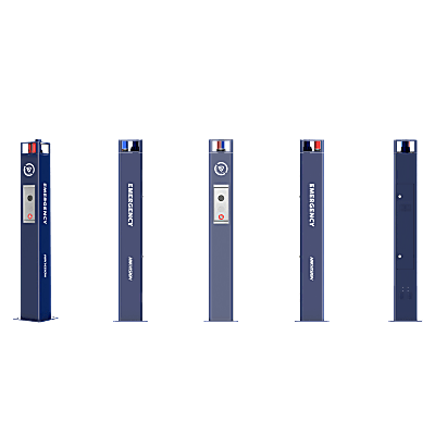 [DS-KEP311X] Estación de Pánico / Cámara IP 4MP / Audio Bidireccional 5 m / Micrófono Omnidireccional / Altavoz 30 W / Resistente a Vandalismo / IP66 / Montaje en Piso
