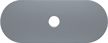 [K3G411-HEADPLUG] Tapa de Refacción para Cubierta de Torniquetes Hikvision DS-K3G411 / Cubre orificios para montaje de Terminal Facial en caso de NO uso