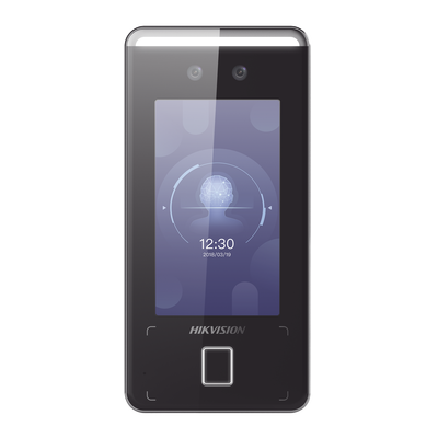 [DS-K1T341CMFW] Terminal Min Moe WiFi de Reconocimiento Facial ULTRA RÁPIDO (Exterior IP65) / Hasta 1.5 mts en lectura / Soporta P2P Hik-Connect / 3,000 Usuarios /QR y Videoportero (ambientes de bajo ruido) / HIK-IA