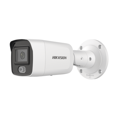 [DS-2CD3047G2-LS(C)] Bala IP 4 Megapixel / Imagen a Color 24/7 (ColorVu) / Lente 2.8 mm / Luz Blanca 40 mts / Exterior IP67 / WDR 130 dB / Audio y Alarma I/O / Captura Facial / ONVIF / Micro SD