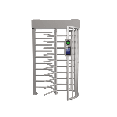 [DS-K3H4410-120/PG-DM60] Torniquete SENCILLO (1 Carril) de Cuerpo Completo Bidireccional / Exterior /  Acero Inoxidable SUS304 / 30 Personas por Minuto / Compatible con Reconocimiento Facial (Terminal no Incluida)