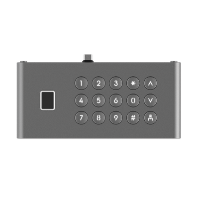 [DS-KDM9633-FKP] Módulo de Teclado y Huella Digital para Frente de Calle IP DS-KD9633-WBE6/ Conexión USB-C / 15 Botones / IP65 / IK07