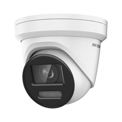 [DS-2CD3387G2-LSU(C)] Turret IP 8 Megapixel / Imagen a color 24/7 / Lente 2.8 mm / Micrófono Integrado /Luz Blanca 40 mts / Exterior IP67 / Micrófono Integrado / WDR 130 dB / Entrada y salida de Audio y Alarma / Onvif / MicroSD