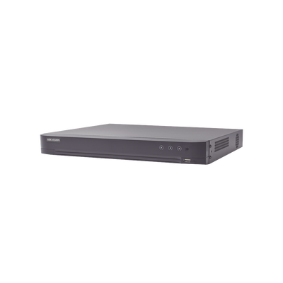 [IDS-7208HUHI-M1/A/XT] DVR 8 Canales TURBOHD + 8 Canales IP / 8 Megapixel (4K) / Audio de dos vías por Coaxitron / ACUSENSE / Reconocimiento Facial / Alarmas I/O / 1 Bahía de Disco Duro / Salida de Video en 4K / H.265+