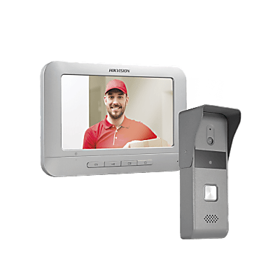 [DSKIS203T/K] Kit de Videoportero Analógico con Pantalla LCD a Color de 7" / Frente de Calle para Exterior IP65 / Salida de Relevador 