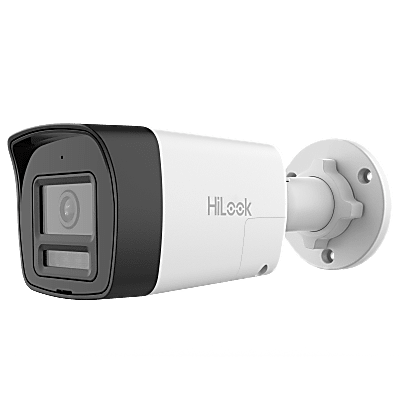[THC-B157-LTS] [Audio Bidireccional + Dual Light + ColorVu] Bala TURBOHD 3K (5 Megapixel) / Lente 2.8mm / 30 mts IR EXIR + 20 mts Luz Blanca / Micrófono y Bocina Integrado / Exterior IP67 / Metal / dWDR 
